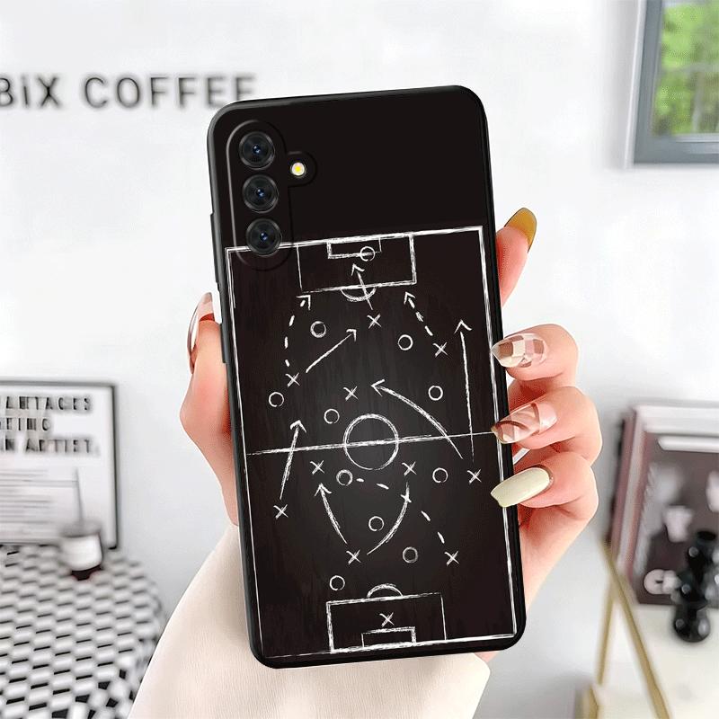 Football Soccer Tactics Time Soft Phone Case for Samsung A17 A37 A57 A16 A26 A36 A56 A15 A25 A35 A55 A14 A24 A34 A54 A13 A23 A33