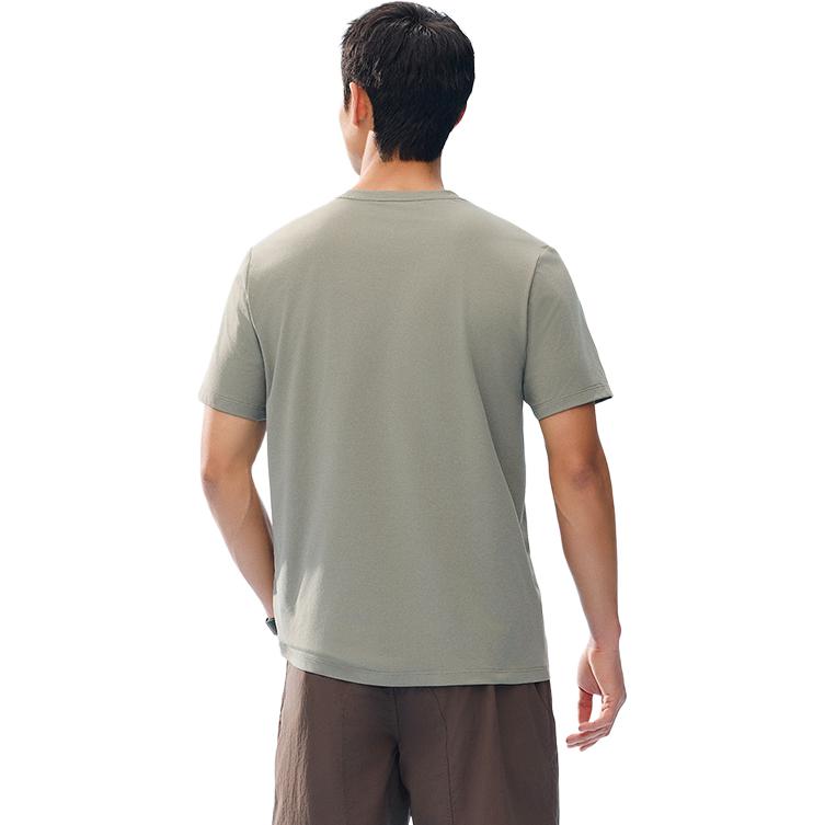 Anta Comfortable Breathable Versatile Short Sleeve T-Shirt Men Tops Gray 152527109-3