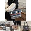 Artistic Chinese Style Woven Underarm Bag With Dual Straps For Office And Travel