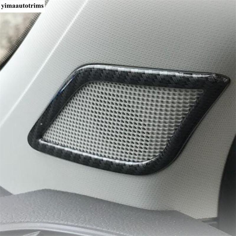 Pillar A Speaker Horn Tweeter Sound Ring Frame Cover Trim ABS Matte / Carbon Fiber Accessories Interior For MG ZS 2018 -