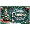 Christmas Holiday Background Reindeer Pattern Happy New Year Backdrop Winter Celebration Display Festive Typography For Winter