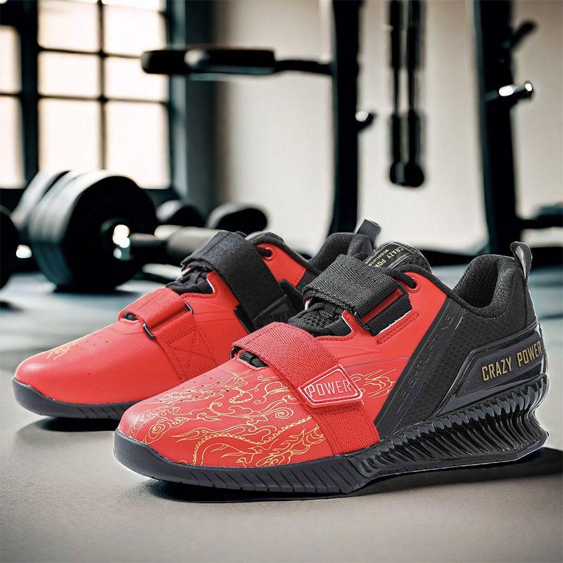 Marca Crazy Power Modello Drago Scarponi da Sollevamento Pesi Uomo Donna Gancio Velcro Pro Scarpe da Powerlifting Taglia 38-47 Scarpe da Squat Profondo