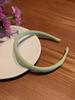 Retro French Wide Skull Top Sponge Headband for Women - Milk Coffee Color Hair Accessory