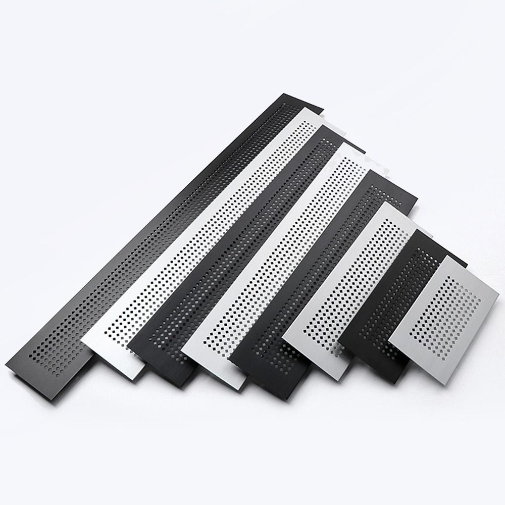 2pcs/set Rectangle Vents Cover Louver Ventilation Grille Creative Hole Ornaments Furniture Hardware