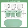 Ice Cube Tray for 30Oz-40Oz Tumbler 3 Silicone Hollow Cylinder Ice Mold with Lid