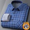 New Fashion Men's Double-sided Fleece Shirt Long Sleeve Thickened Autumn Winter Plaid Print Versatile Casual Daily Home Big 6XL