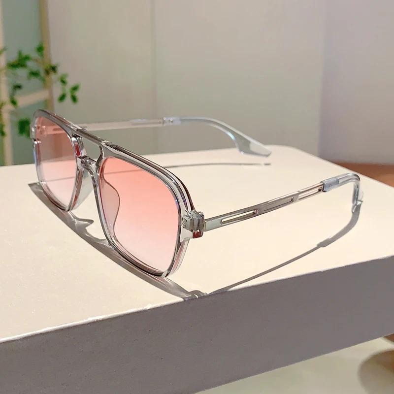 Vintage Square Sunglasses Retro Large Square Frame 70s Sun Glasses UV400 Protection Shades Summer Eyeglasses For Women Men