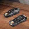 Für Porsche Cayenne 2011-2024 Panamera 911 Taycan Macan 14-24 718 Cayman Boxster Unifarbene ABS-Autoschlüsselhülle Abdeckung Zubehör