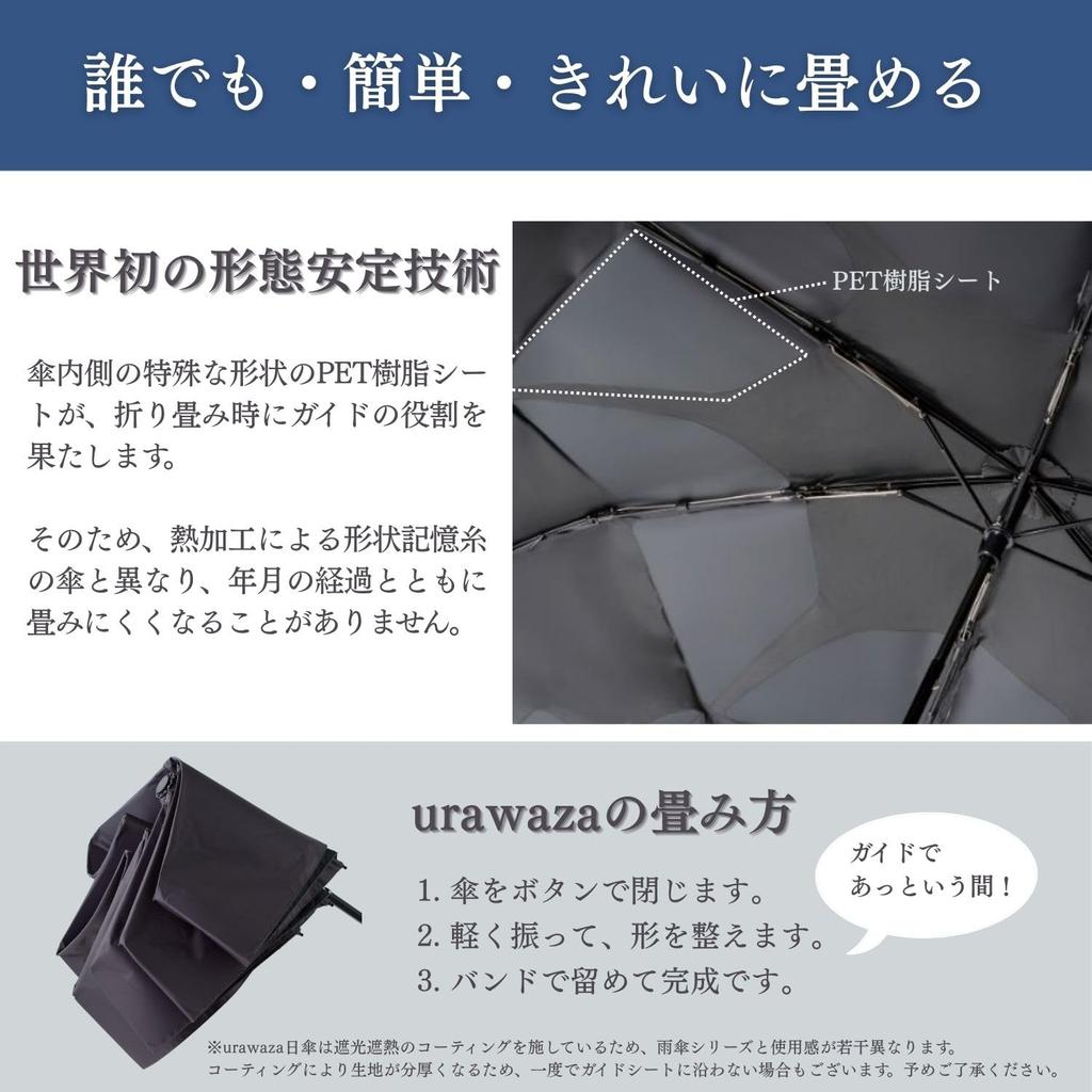 Folding Umbrella Urawaza Automatic Opening and Heat Light UV Suitable for Sunny and Rainy Shape Easy To 55cm Rib 30244 Camel [Moonbat] 3-Second -