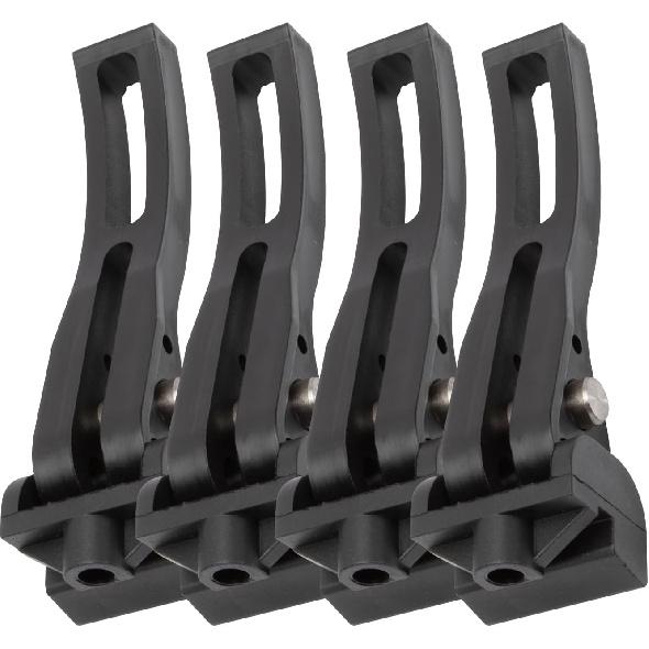 Tonneau Cover Clams Universal Replacement Parts For Hard Folding Or Soft Folding For Truck Bed, Rear Clamp Replacement (4 PCS)