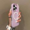 Custodia Lusso 2 IN 1 Colore Caramella Per Magsafe per iPhone 16 15 14 13 12 17 Pro Max Plus Ricarica Wireless Magnetica Cover Trasparente Opaca