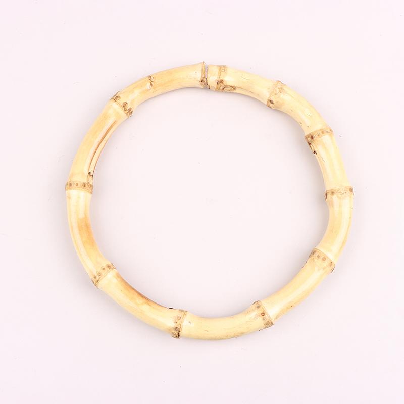 Gift Box Handle Round Bamboo Purse Handles Diy Bamboo Detachable Bamboo Bag Handles Handbag Band Handle