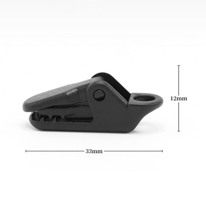10Pcs Outdoor Tarpaulin Clips Camping Tents Awning Wind Rope Clamp Equipment Plastic Clip Buckle Fixed Jaw Grip Hook Accessories