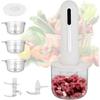 USB Rechargeable Electric Meat Grinder Plastic Cordless Vegetable Chopper  Salad Making