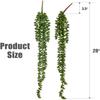 2/5pcs Plastic Fern Artificial Plants Vine Room Accessory Home Wall Hanging Wedding Arch Decor Photography Props Diy Centerpiece