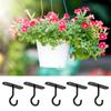 Versatile Hanging Flower Pots Bracket Sturdy Home Balcony Rail Hook for Plant and Lights Easy Install Planter Hanger