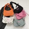 Ruffle Handle Bowknot Butterfly Shoulder Bag Oxford Nylon Bow Tote Bag  Streetwear