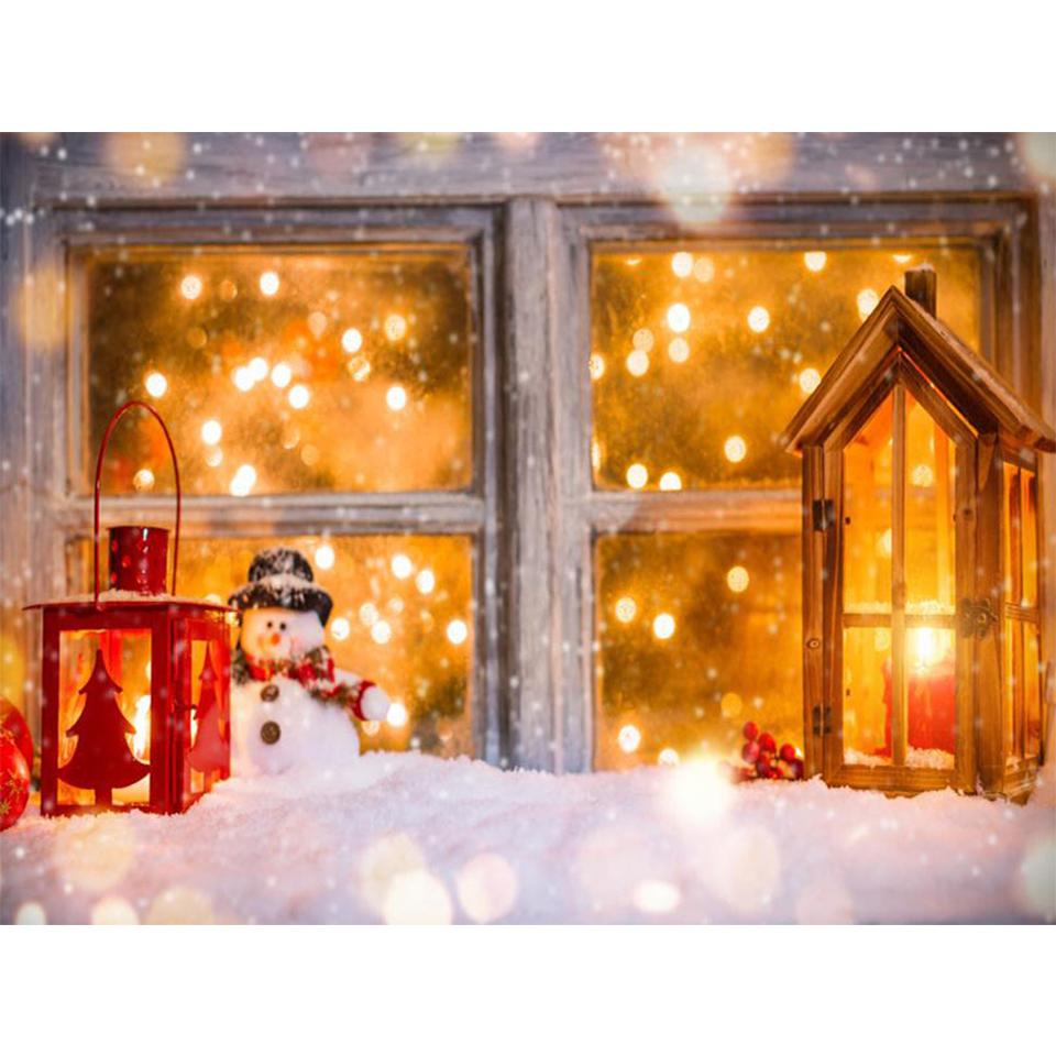 5D DIY Full Round Diamond Painting Beautiful Winter Landscape Diamond Embroidery Rhinestone Picture Home Decoration Gift