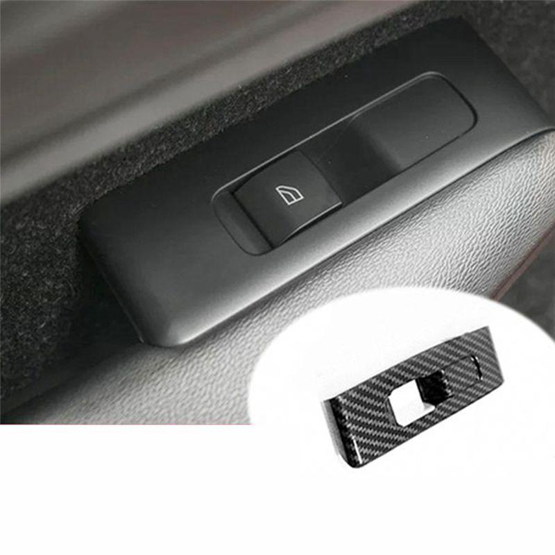 Powerful Car Abs Carbon Fibre Door Window Glass Lift Control Switch Panel Cover Trim For Volvo Xc40 2017-