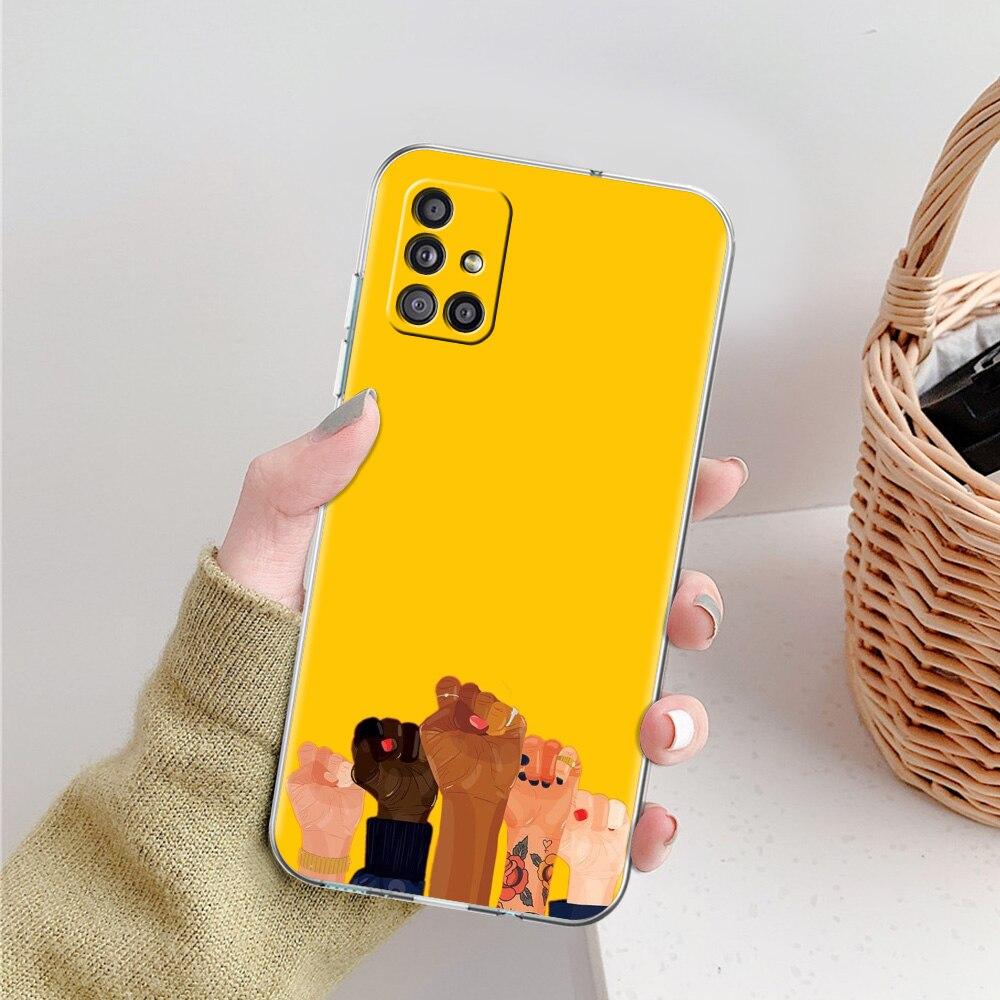 Feministische Feminismus-Telefonhülle für Samsung Galaxy A51 A71 A21S A12 A11 A31 A41 A52 A32 5G A72 A01 A02S Silikon Klar Soft Cover