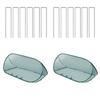 Pop-up Garden Mesh Plant Cover Rows With Ground Nails Foldable Protector Tent 39.37 X 15.74 X 15.74 Inches