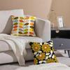 Retro Style Pattern OOrla KKiely Flower Cushion Cover Pillowcase Short Plush Invisible Zipper Room Sofa Cushion Cover