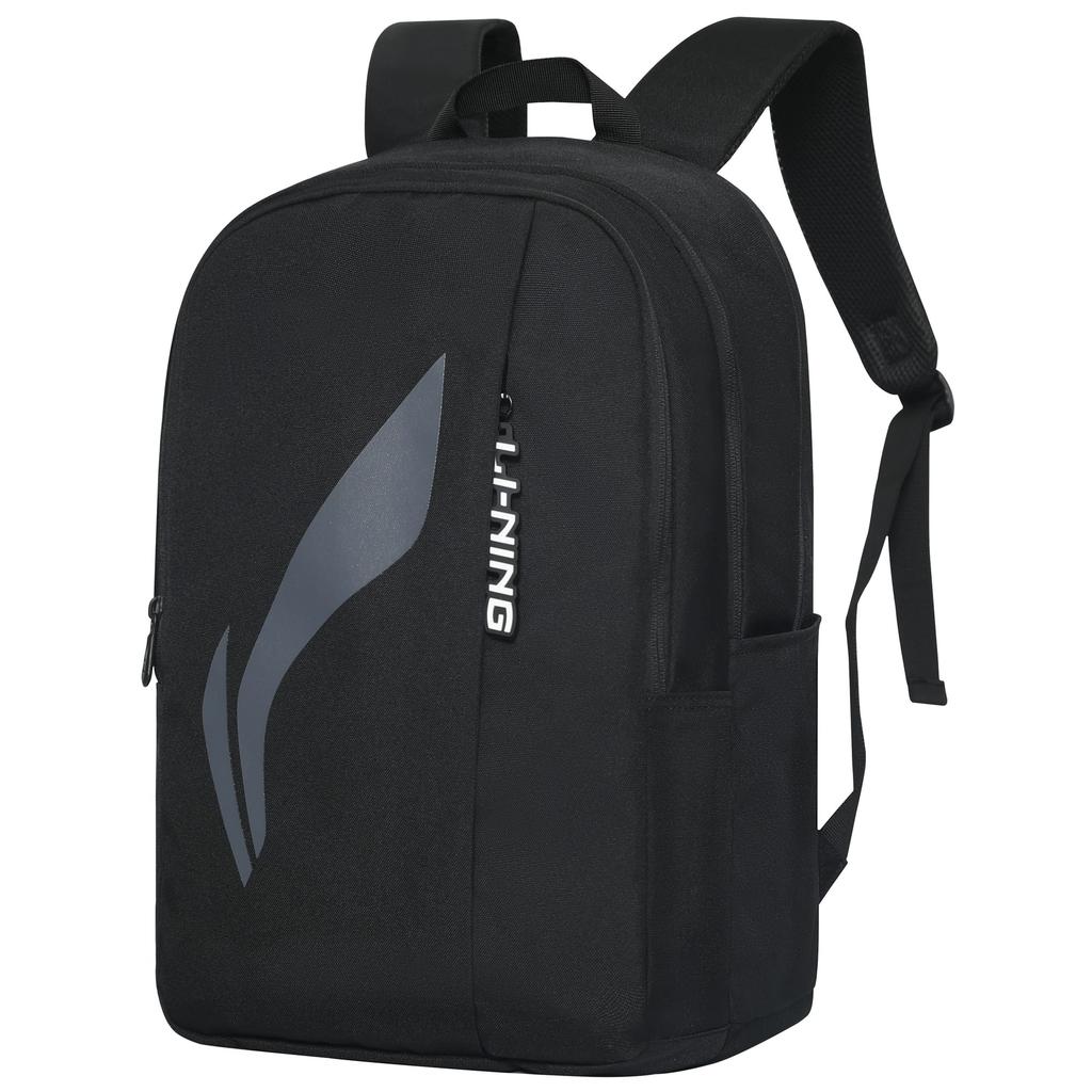 Li Ning Polyester Backpack Regular Unisex Black ABSU601-1