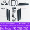 Für Volvo V90 - Auto Innenraum Mittelkonsole Transparent TPU PPF Schutzfolie Kratzfest Reparaturfolie Zubehör