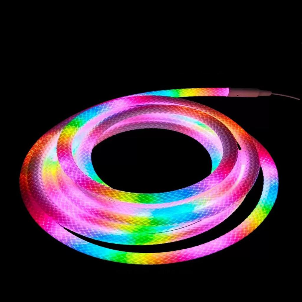 LED Neon RGB Strip USB Powered Flexible Silicone Neon Lamp IP65 Waterproof DIY Luminous Light Strips for Desktop Wall Decoration