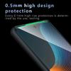 For Motorola Edge 50 Fusion 5G Case Skin-Touch TPU+PC Matte Phone Shell,Transparent Black