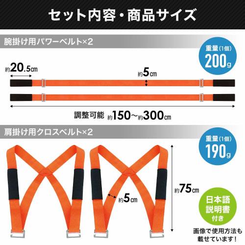 UPstore Moving Belts, Heavy Load Carrying Belts, Safety Belts, Carrying Belts, Set of 2, Moving Belts, Easily Transport Heavy Items, Reduces Perceived