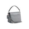 COACH Cassie Calfskin Small Square Bag, Handbag, Shoulder Bag, Crossbody Bag Small Women's Silver & Gray & Blue CP138-LHN19