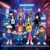 12 Pièces/set Personnages d'Anime Stranger Things Figurines Jouets Mignonne Eleven Demogorgon Figurine Anime Modèle en PVC Jouets Ornements de Bureau Cadeau