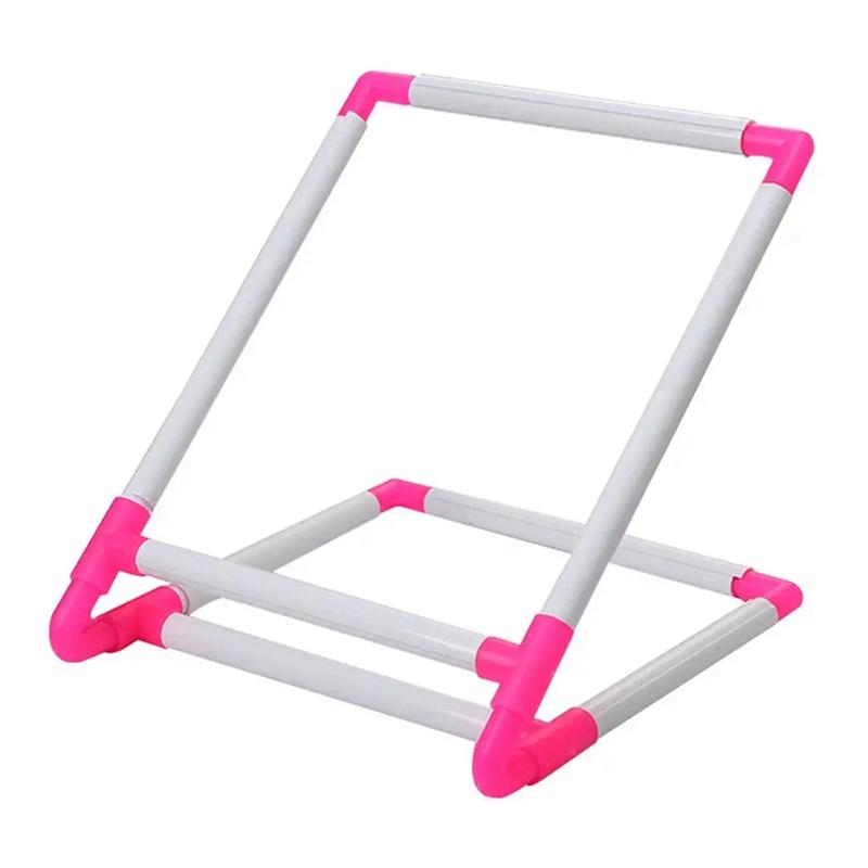 Rectangle Plastic Clip Embroidery Frame Hoop Stand Holder Easy Operation Cross Stitch Supplies - 30X25x20cm