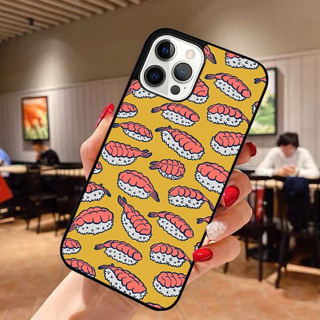 Food Sushi Phone Case for iPhone 17 Air 16 16e 15 Plus for Apple 13 11 12 14 Pro Max Cover Coque Fundas Shell