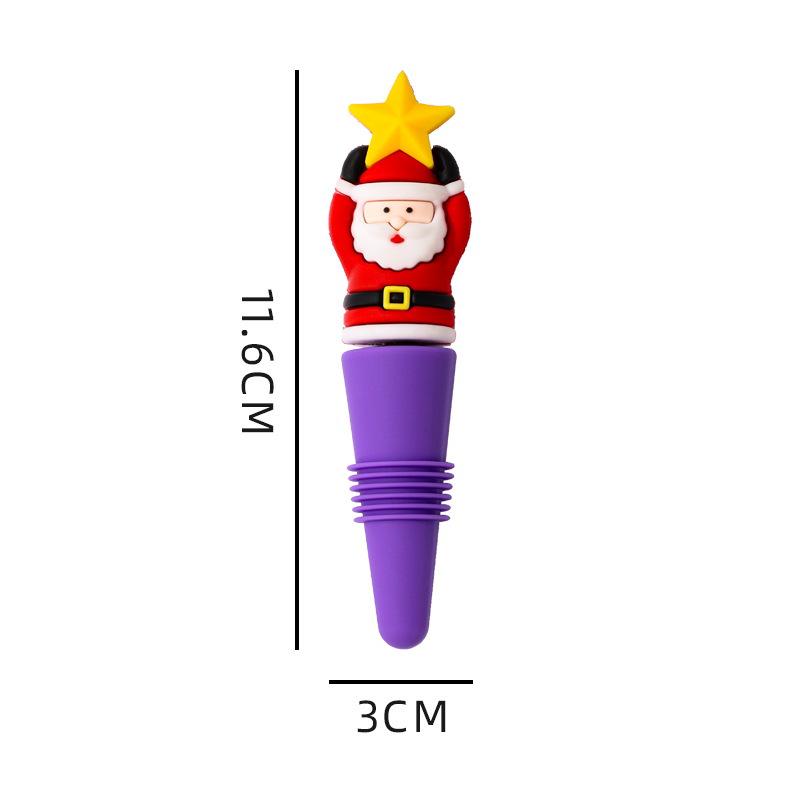 Eco-friendly Silicone Wine Bottle Stopper, Multi-color Options – Ideal Christmas Gift