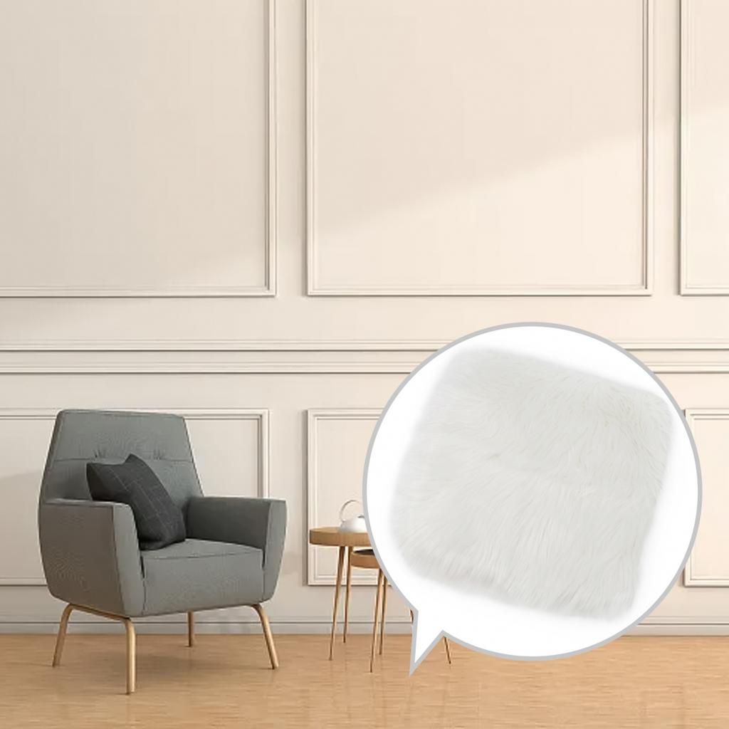 Luxury Soft Square Sheepskin Rug Create a Stylish and Relaxing Atmosphere