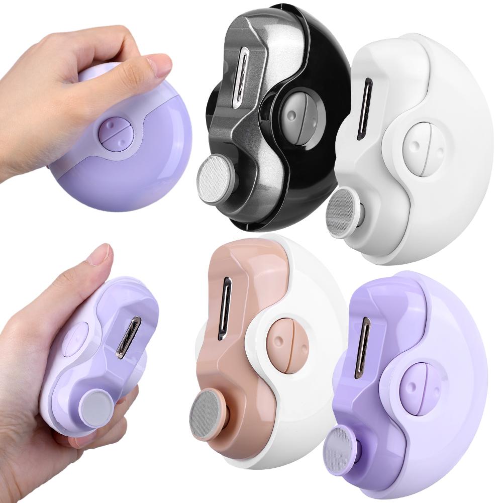 2 v 1 elektrický strihač nechtov Automatický strihač nechtov Ergonomický zastrihávač nechtov na prstoch so zásobníkom na odstrižky pre bábätká a deti