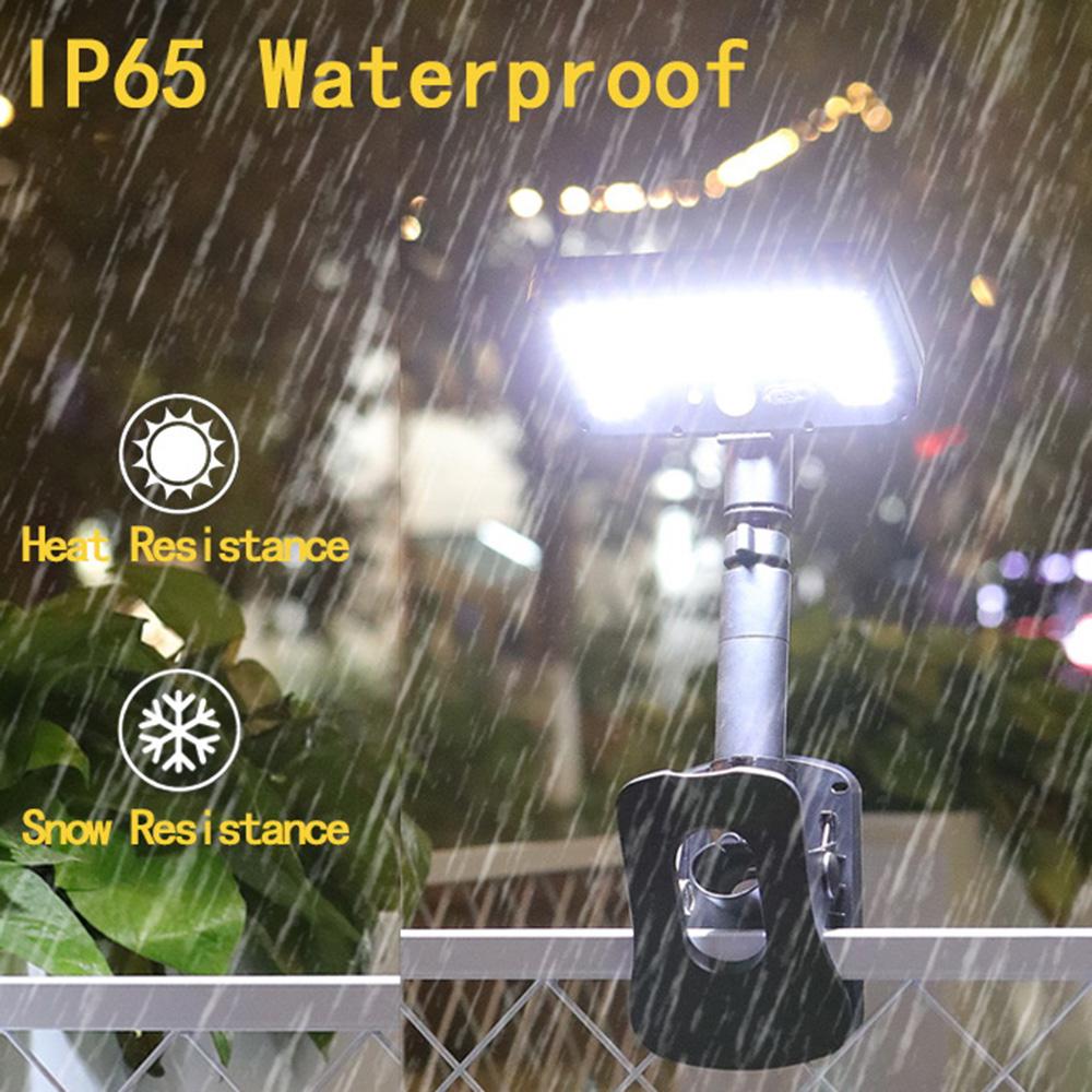 Super Bright Clip-on Solar Outdoor Light with Motion Sensor Waterproof 3 Lighting Modes Solar Lamp for Yard Garden Fence Camping