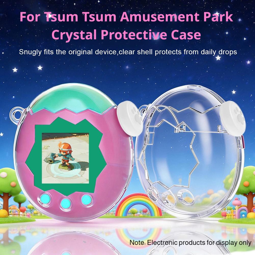 For Tamagotchi Paradise Clear PC Protective Case Transparent Shockproof Full Cover Shell Gaming Accessories
