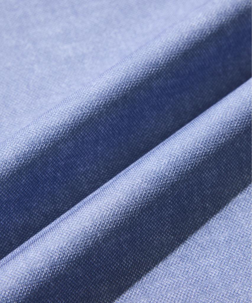 STCO [Straight] Mini Knit Print Shirt_Blue (Slim Fit)_Sdsxa31Ssl