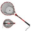 Fishing Net With Handle Telescoping Fishing Landing Net Portable Silicone Mesh Folding Fish Hand Net Fishing Gear Accessorie
