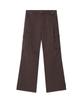 Saendeulig Wide Bootcut Cotton Pants_Brown