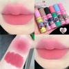 Irresistible Korean Sister Peach Pink ~ Lip Balm Matte Finish Velvet Lip Lacquer Lipstick Nude Color Series Air Lip Mud