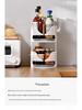 Rotatable Kitchen Condiment Rack