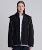 Zensai Piping Hood Detachable Windbreaker Black