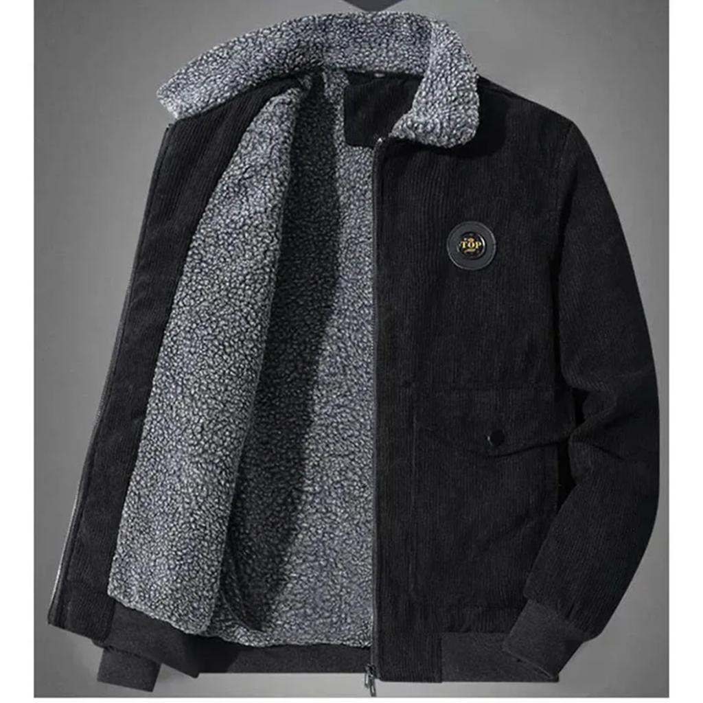 Corduroy Jacket 2025 New Addition Velvet Jacket Autumn And Winter Addition Velvet Cotton Coat Lamb Velvet Cotton Coat