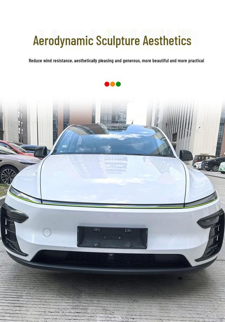 Tesla Model Y/YL Front Fog Light Eyebrow Decorative Frame - Refreshed Version