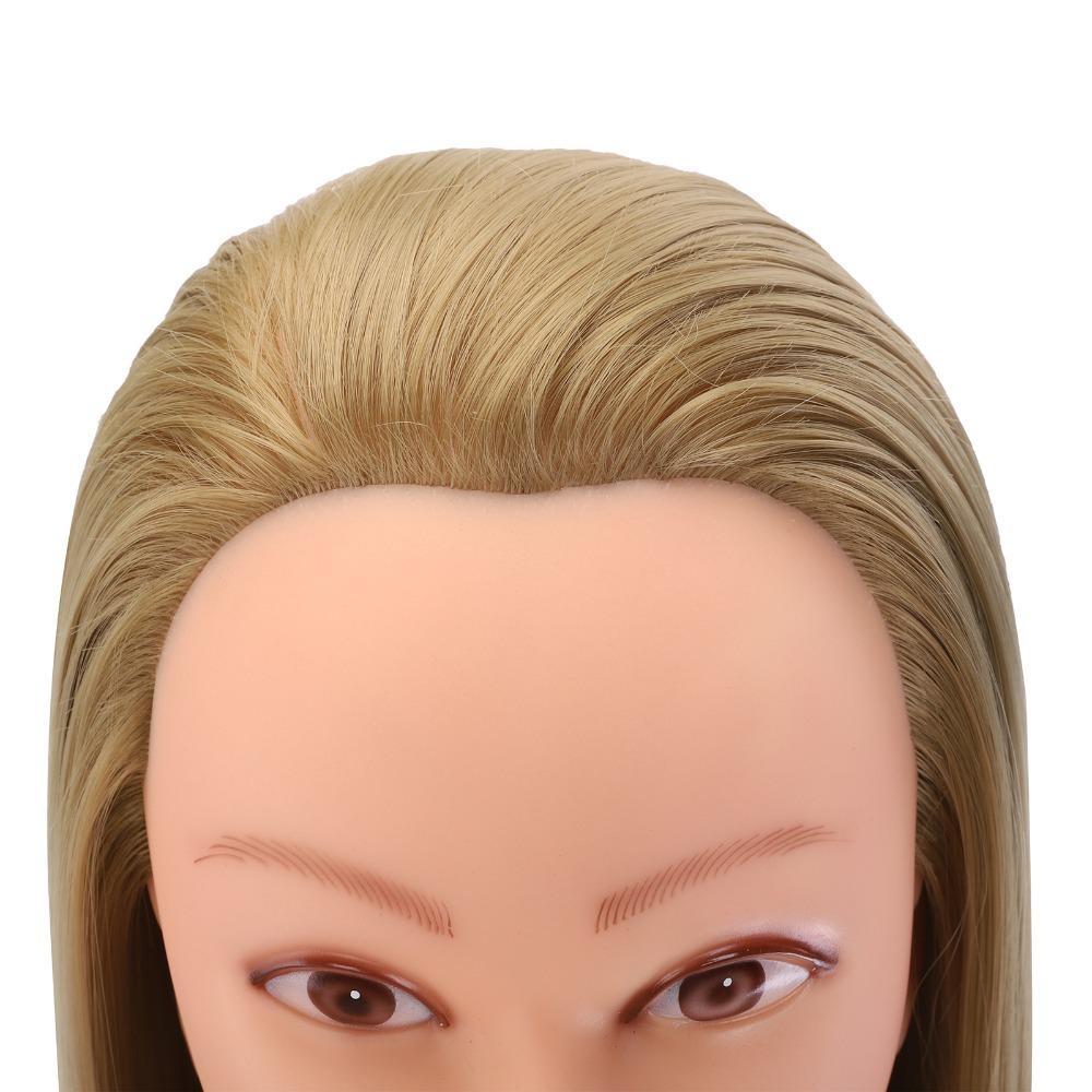 Flecht- und Styling-Mannequinkopf mit gerader Ponyfrisur – Permierbar, Färbbar und Ideal für Friseur- und Schnittübungen