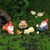 Ornaments Decorations Resin Dwarf Statue Miniature Gnome Figurines Cartoon Animal Fairy Garden